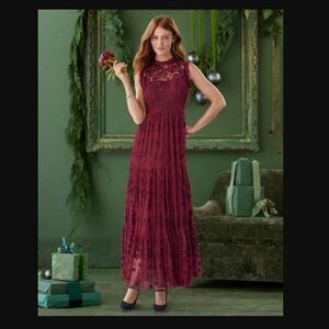 NWT Sundance Tolani Rielle Dress in Wine | Size S